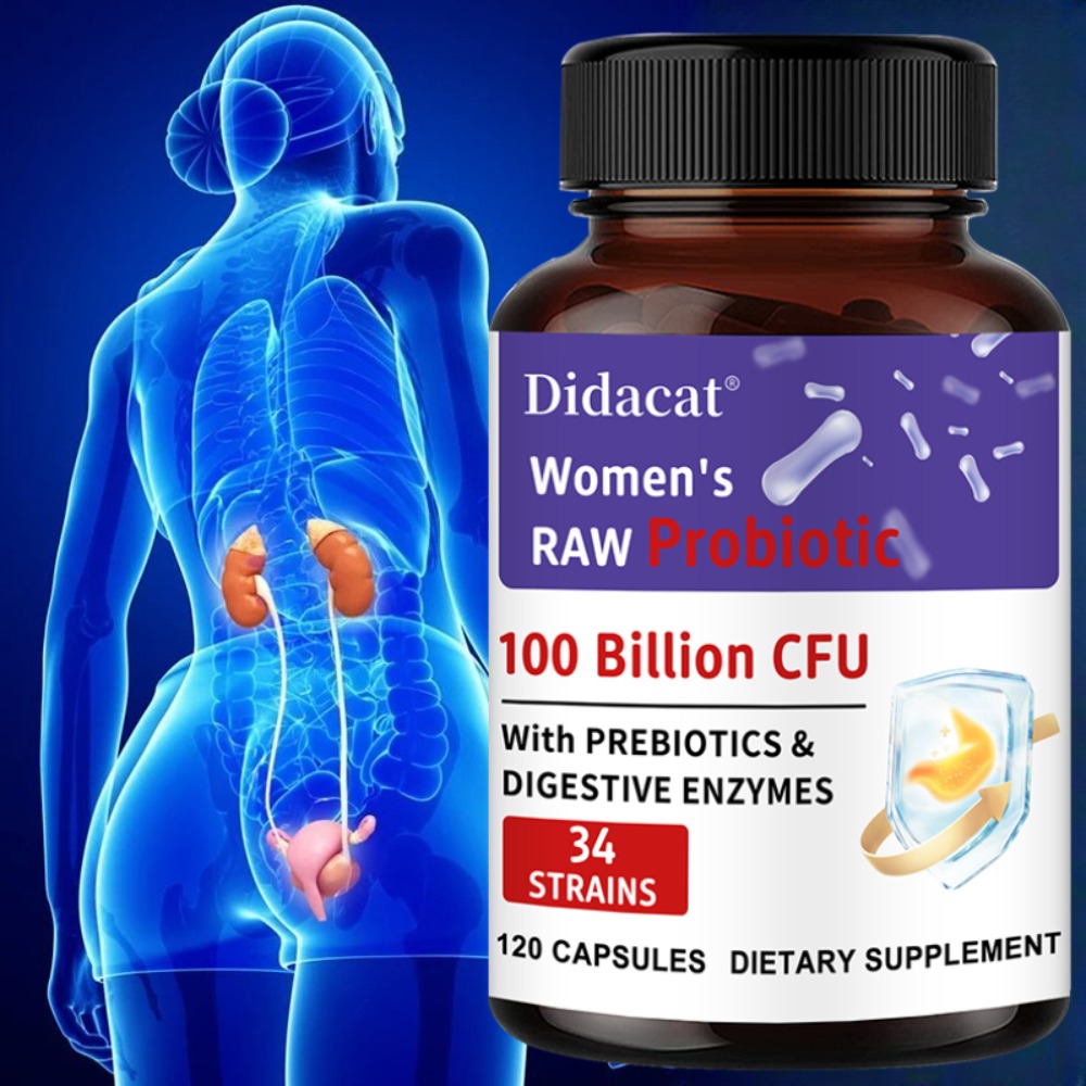 Probiotic 60 Billion - Probióticos Crudos para Mujeres, 100 Mil
