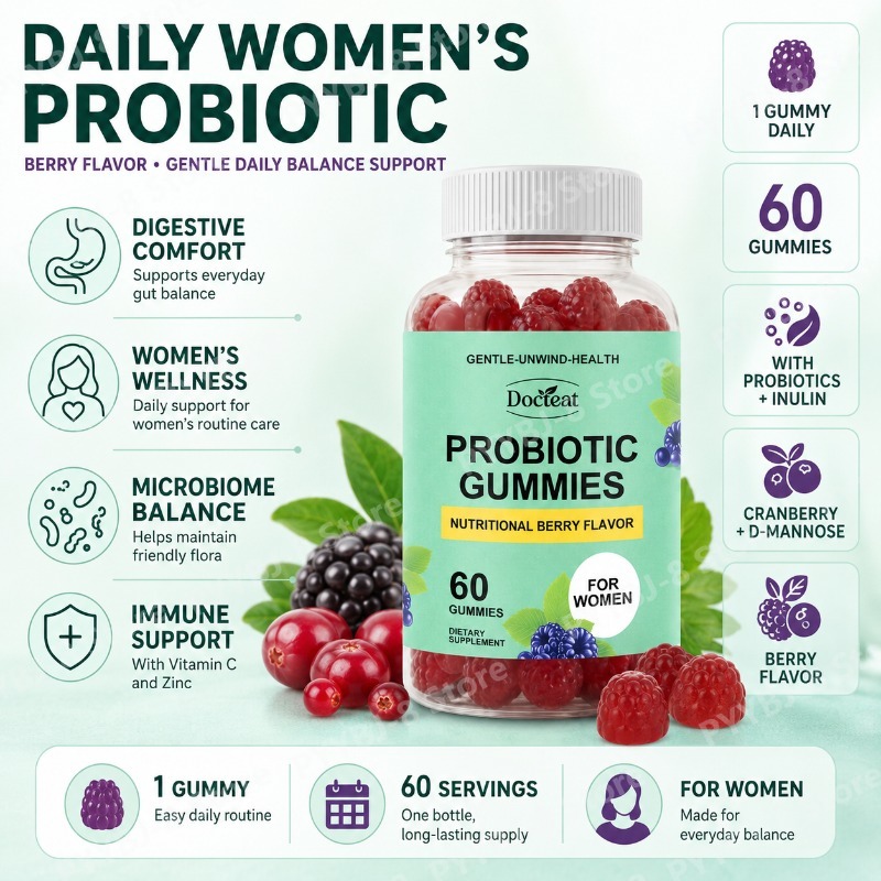 Gomitas Probióticas para Mujer - Probiotics Women Health reseña y precio