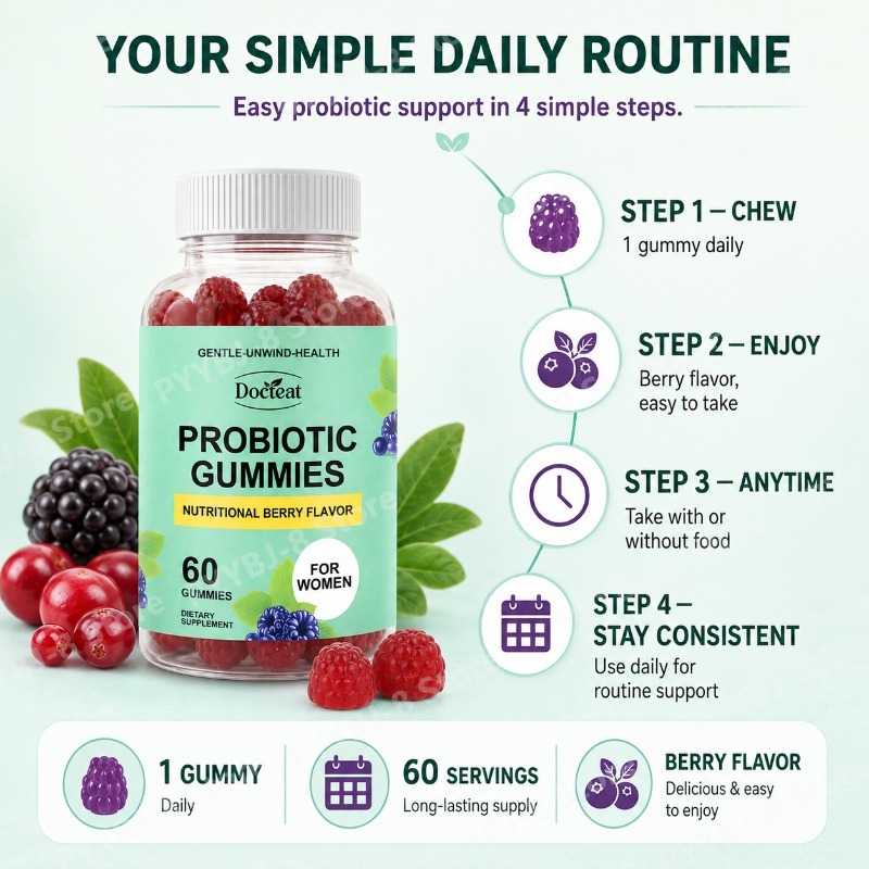 Gomitas Probióticas para Mujer - Probiotics Women Health reseña y precio