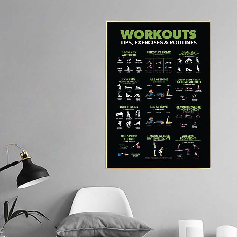 Póster de nutrición para dieta - Nutrition Workout reseña y precio