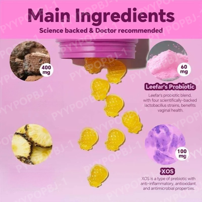 Gomitas probióticas Sabor a pi - Probiotics Women Health reseña y precio