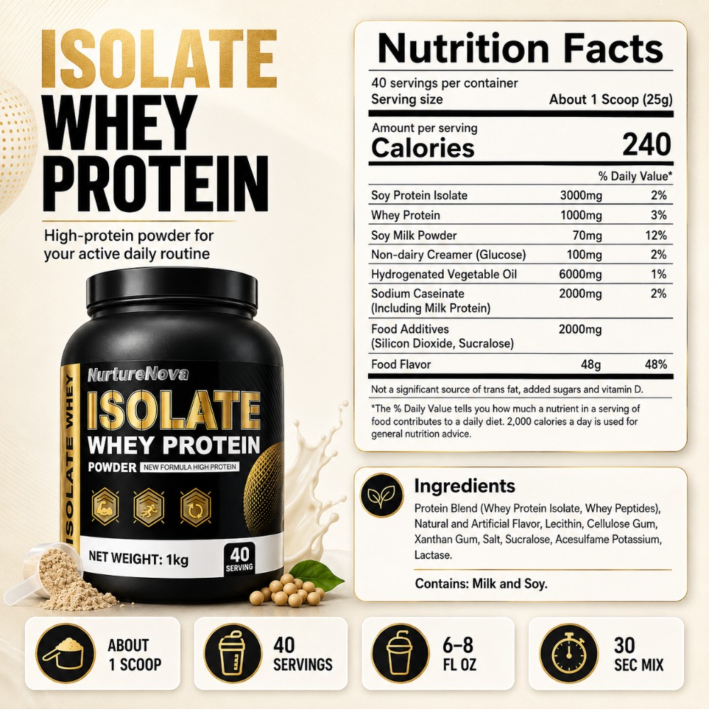 NurtureNova Proteína de Suero  - Nutrition Workout reseña y precio