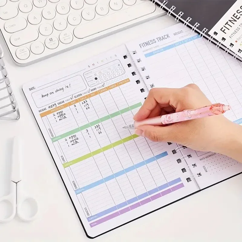 Cuaderno Espiral para Planes D - Fitness Nutrition Journal reseña y precio