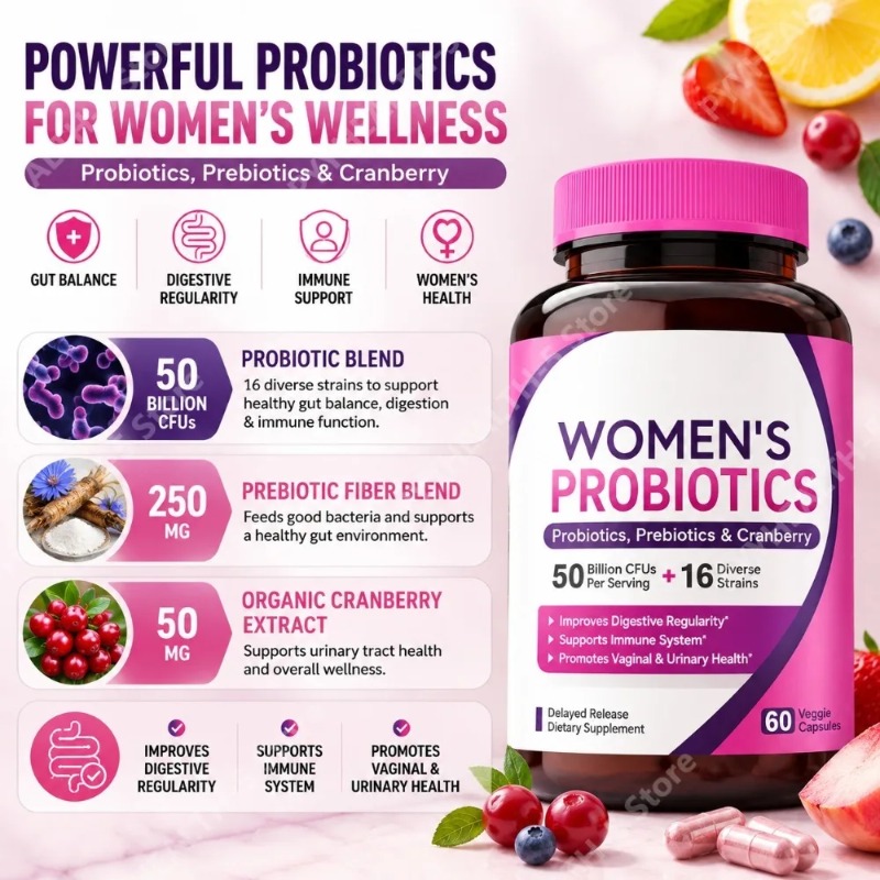 Probiótico para Mujeres, 50 Mi - Probiotic 60 Billion reseña y precio
