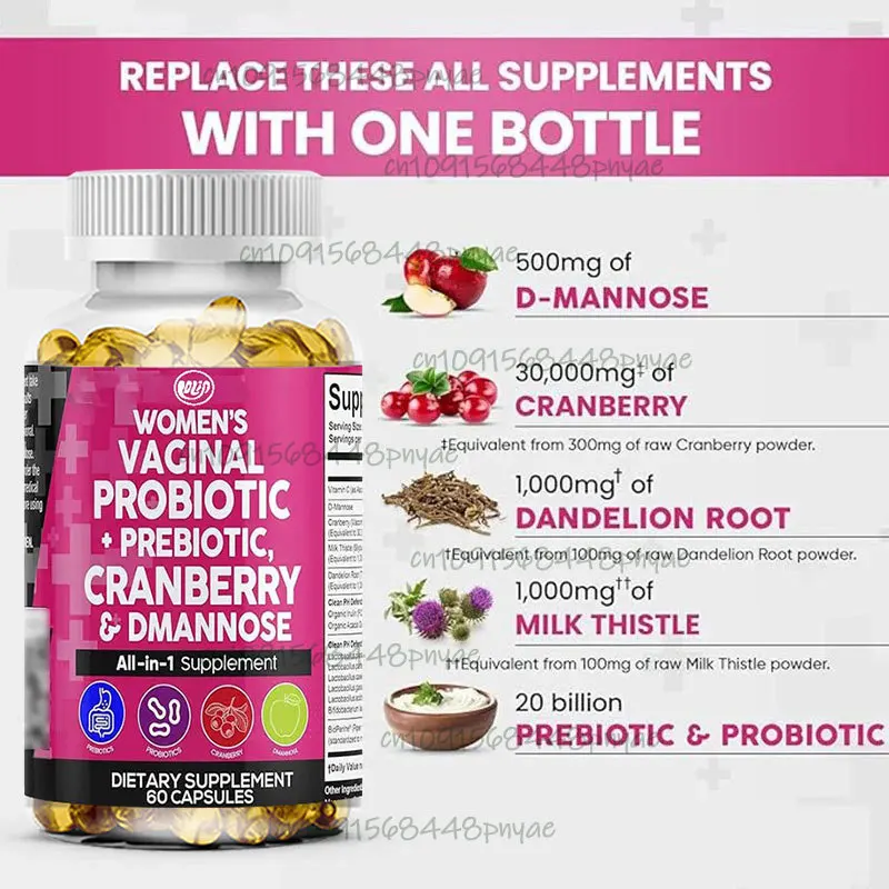 60 cápsulas de probióticos fem - Probiotic 60 Billion reseña y precio