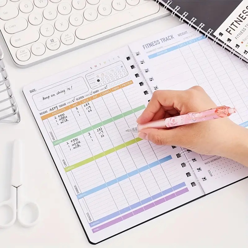 Cuaderno de Fitness, Planifica - Fitness Nutrition Journal reseña y precio