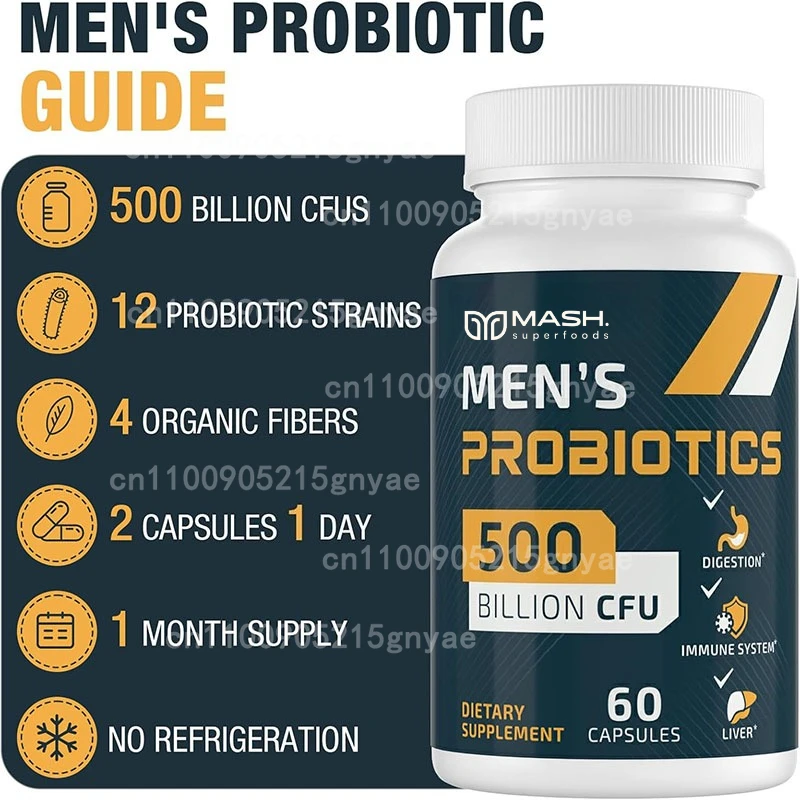 60 cápsulas de probióticos mas - Probiotic 60 Billion reseña y precio