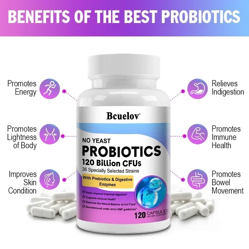 Probióticos de salud digestiva - Probiotic 60 Billion reseña y precio