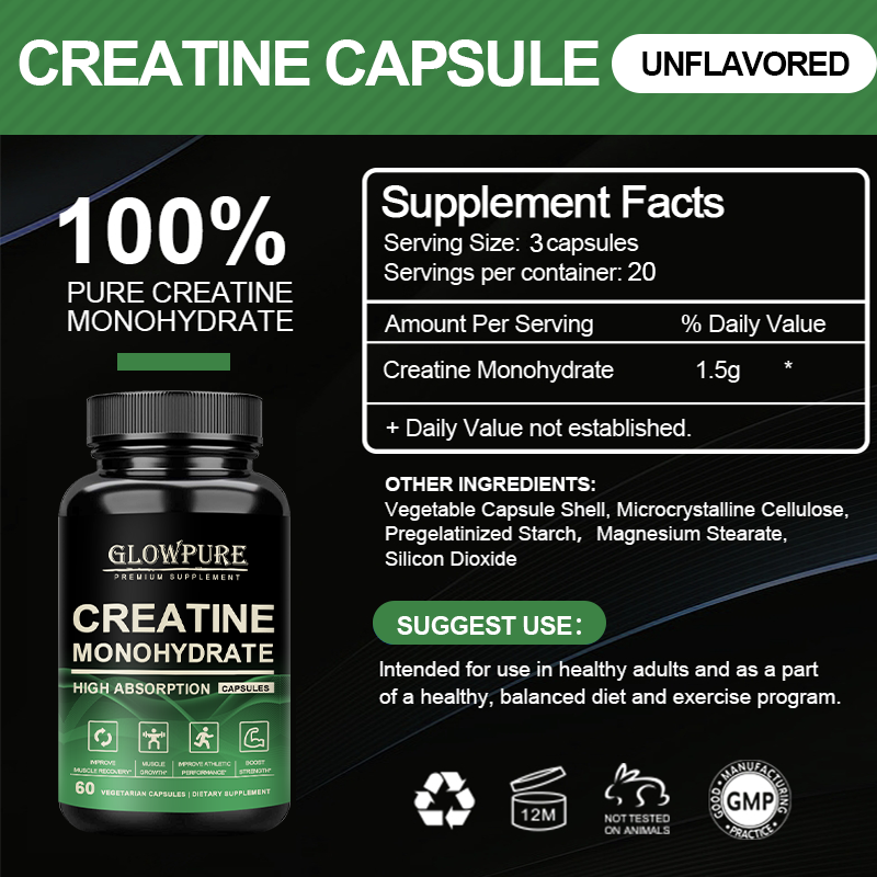 Cápsulas de Creatina Monohidra - Nutrition Workout reseña y precio